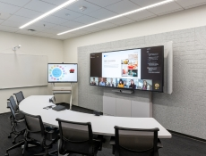 Presentation Room with Microsft Teams Displayed